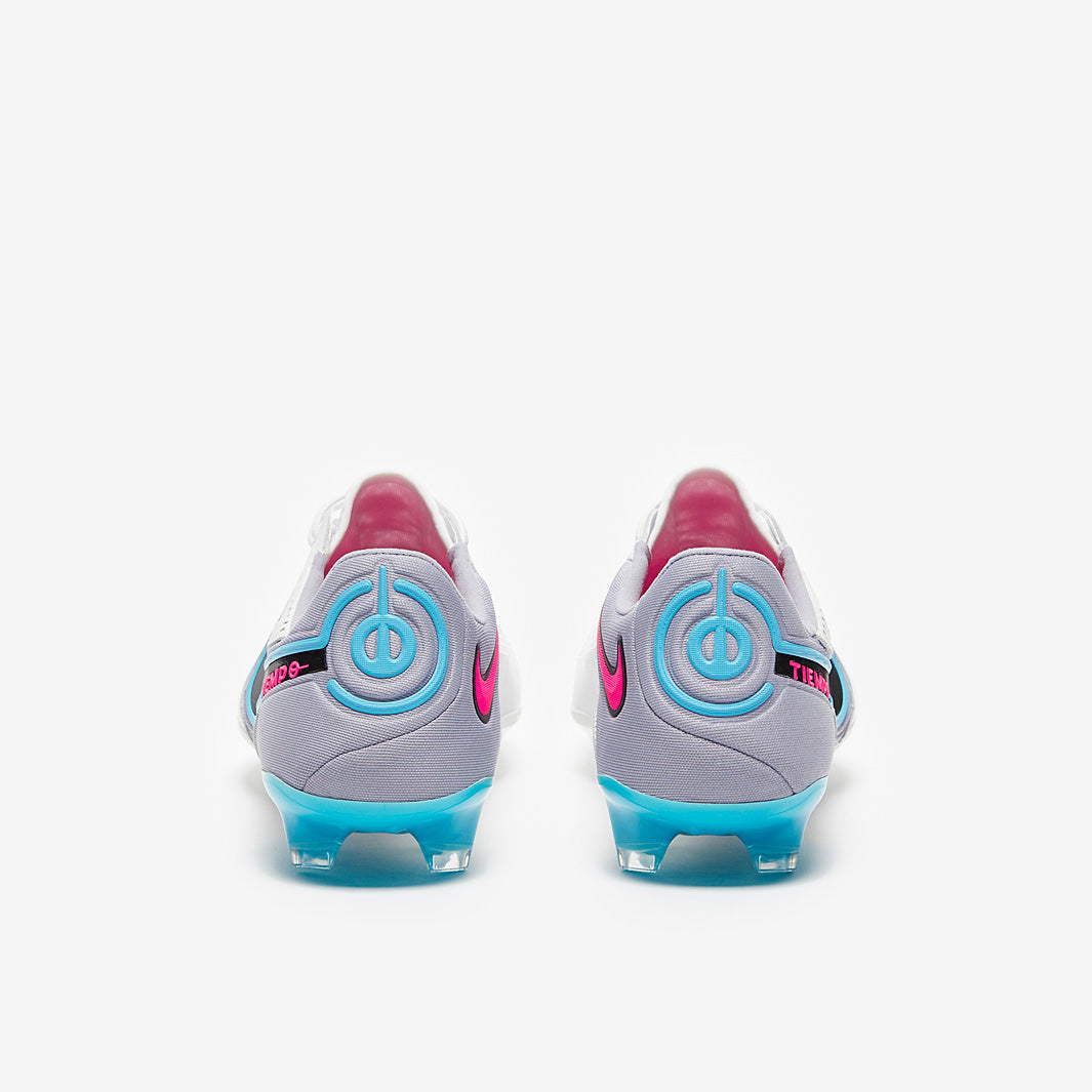 Nike Tiempo Legend IX Elite FG Football Boots White/Black/Baltic Blue/Pink Blast
