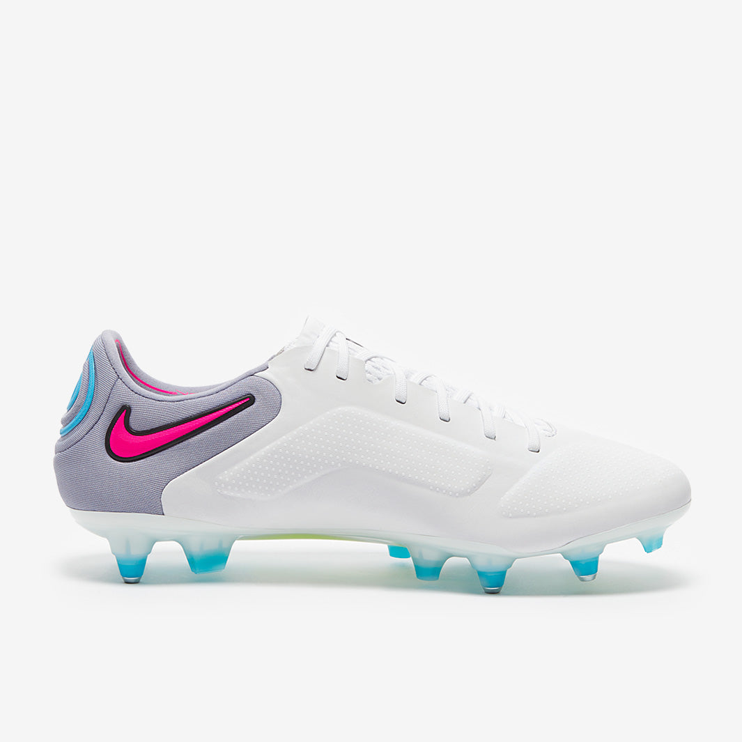 Nike Tiempo Legend IX Elite SG-Pro Anti-Clog Football Boots White/Black/Baltic Blue/Pink Blast