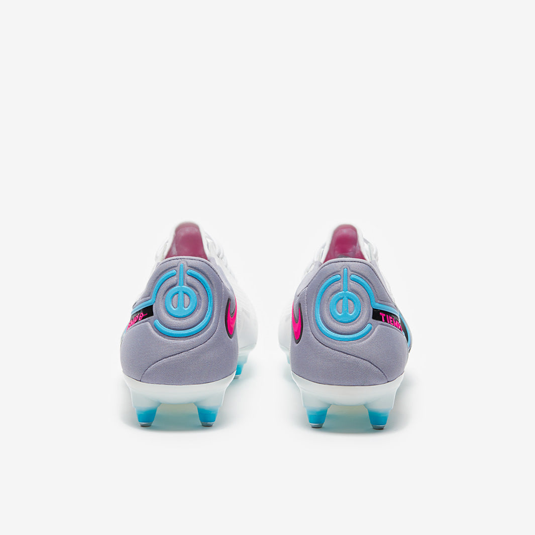 Nike Tiempo Legend IX Elite SG-Pro Anti-Clog Football Boots White/Black/Baltic Blue/Pink Blast