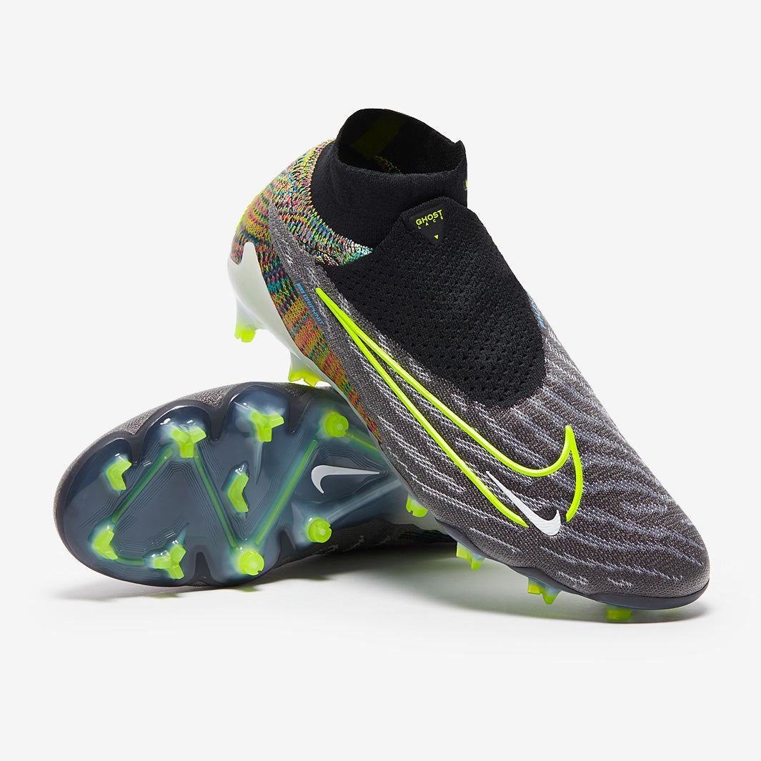 Nike Phantom GX Elite DF Link FG Football Boots Black/Volt/White/Blue Glow