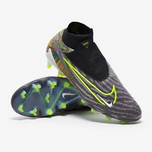 Nike Phantom GX Elite DF Link FG Football Boots Black/Volt/White/Blue Glow