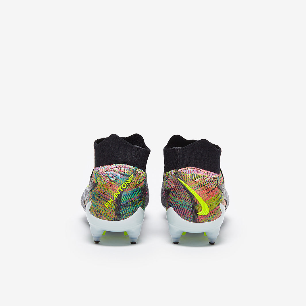Nike Phantom GX Elite DF Link SG-Pro Anti-Clog Football Boots Black/Volt/White/Blue Glow