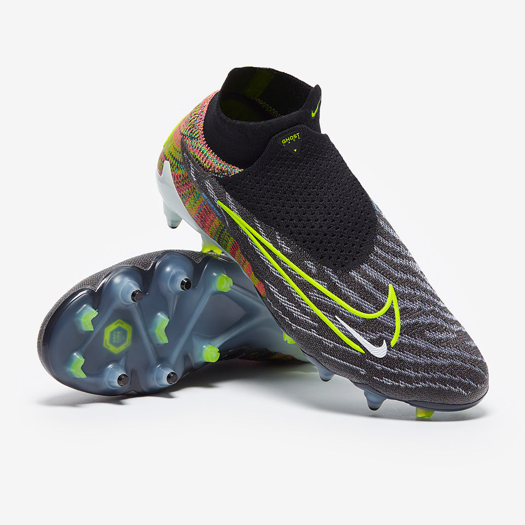 Nike Phantom GX Elite DF Link SG-Pro Anti-Clog Football Boots Black/Volt/White/Blue Glow