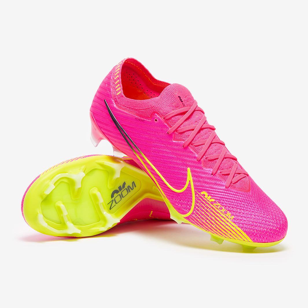 Nike Air Zoom Mercurial Vapor XV Elite FG Football Boots Pink Blast/Volt/Gridiron