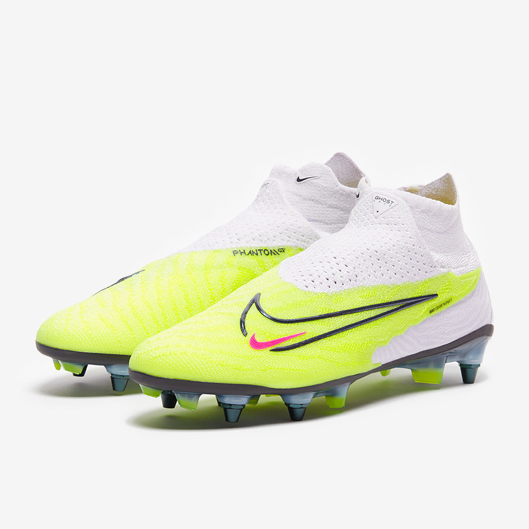Nike Phantom GX Elite DF SG-Pro Player Edition Football Boots Barely Volt/Gridiron/Barely Grape
