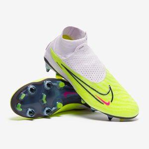 Nike Phantom GX Elite DF SG-Pro Player Edition Football Boots Barely Volt/Gridiron/Barely Grape