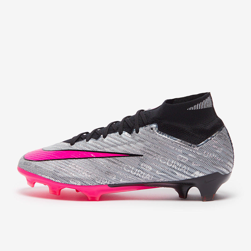 Nike Air Zoom Mercurial Superfly IX Elite XXV FG Football Boots Metallic Silver/Hyper Pink/Black