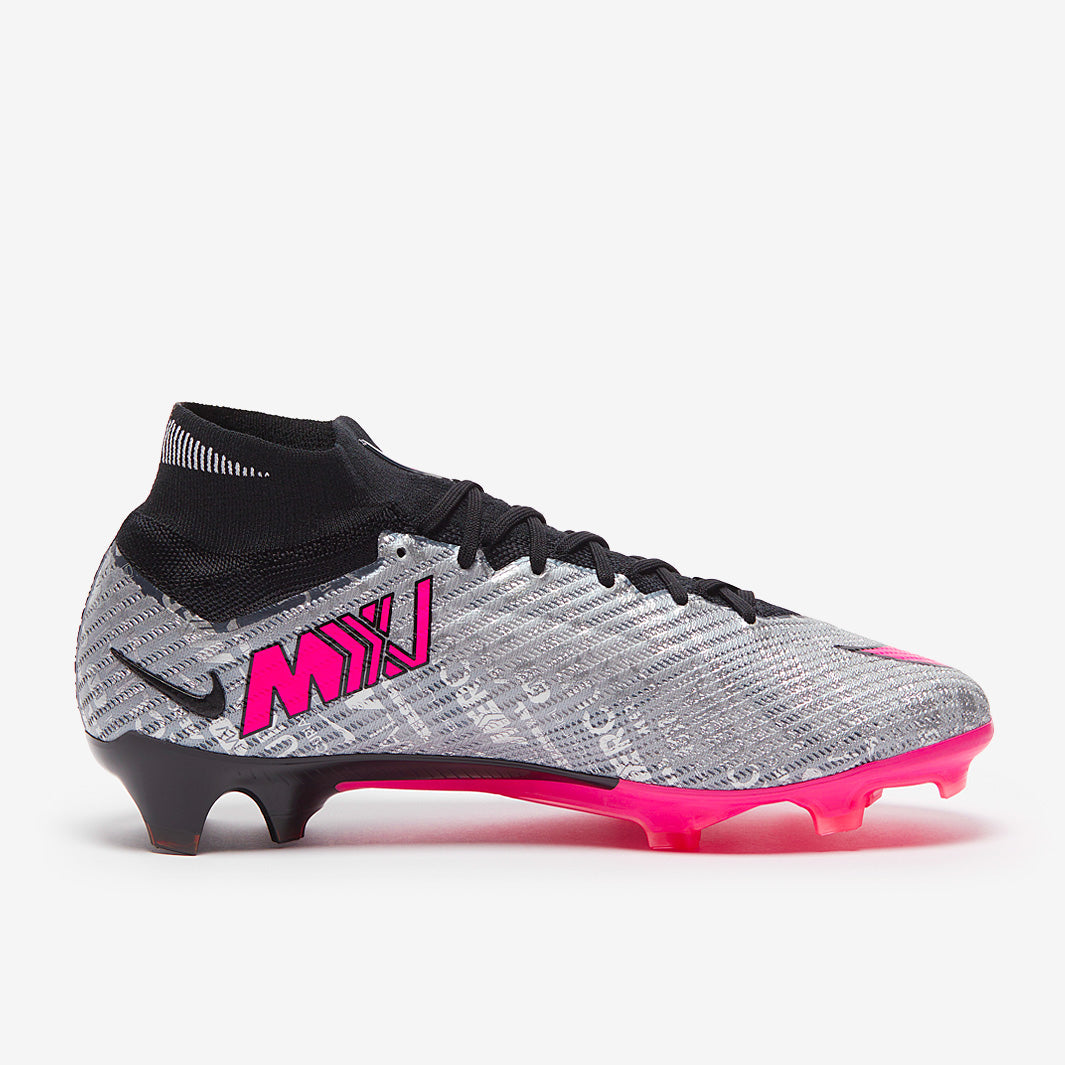 Nike Air Zoom Mercurial Superfly IX Elite XXV FG Football Boots Metallic Silver/Hyper Pink/Black