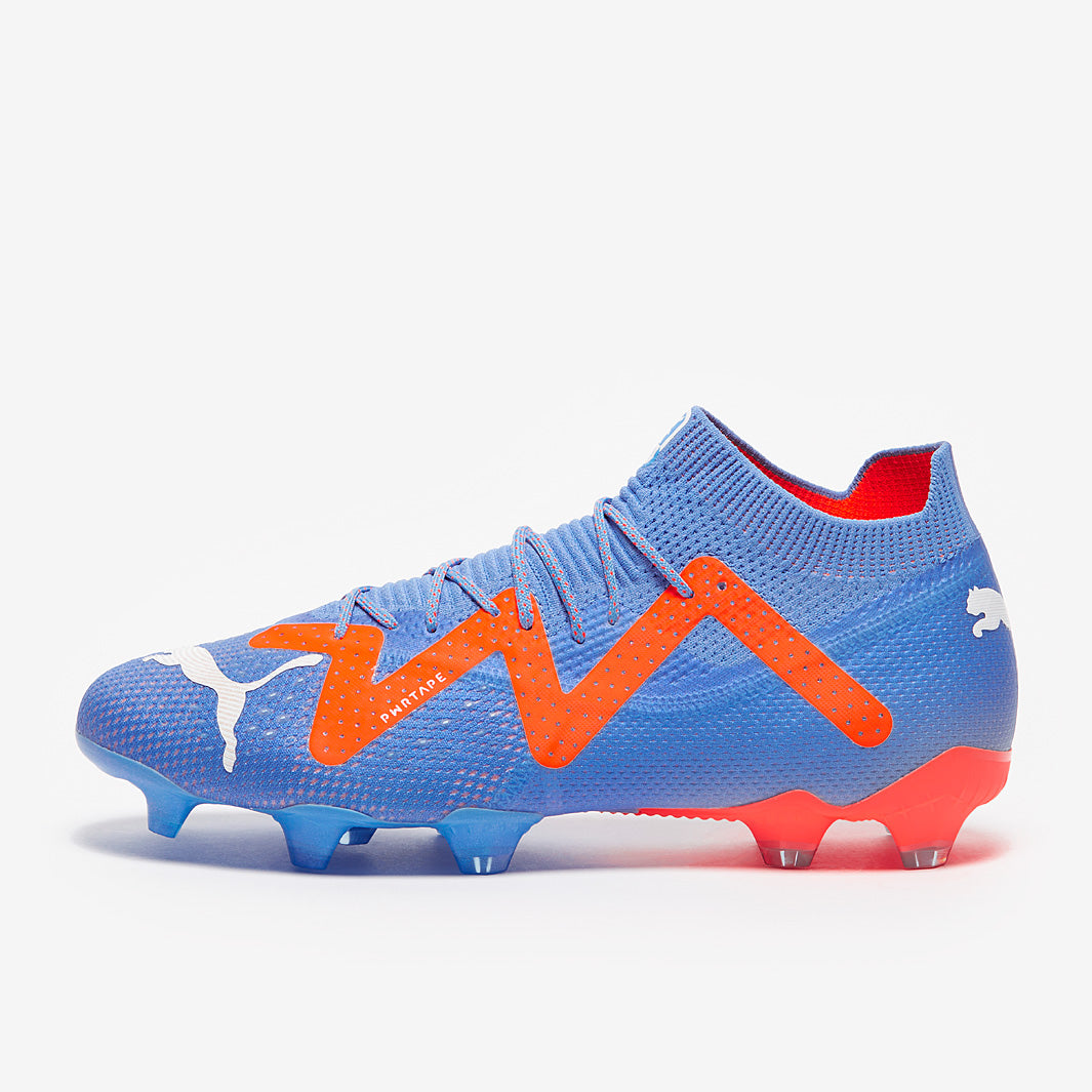 Puma Future Ultimate FG/AG Football Boots Blue Glimmer/White/Ultra Orange
