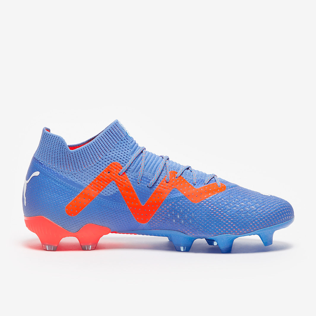 Puma Future Ultimate FG/AG Football Boots Blue Glimmer/White/Ultra Orange