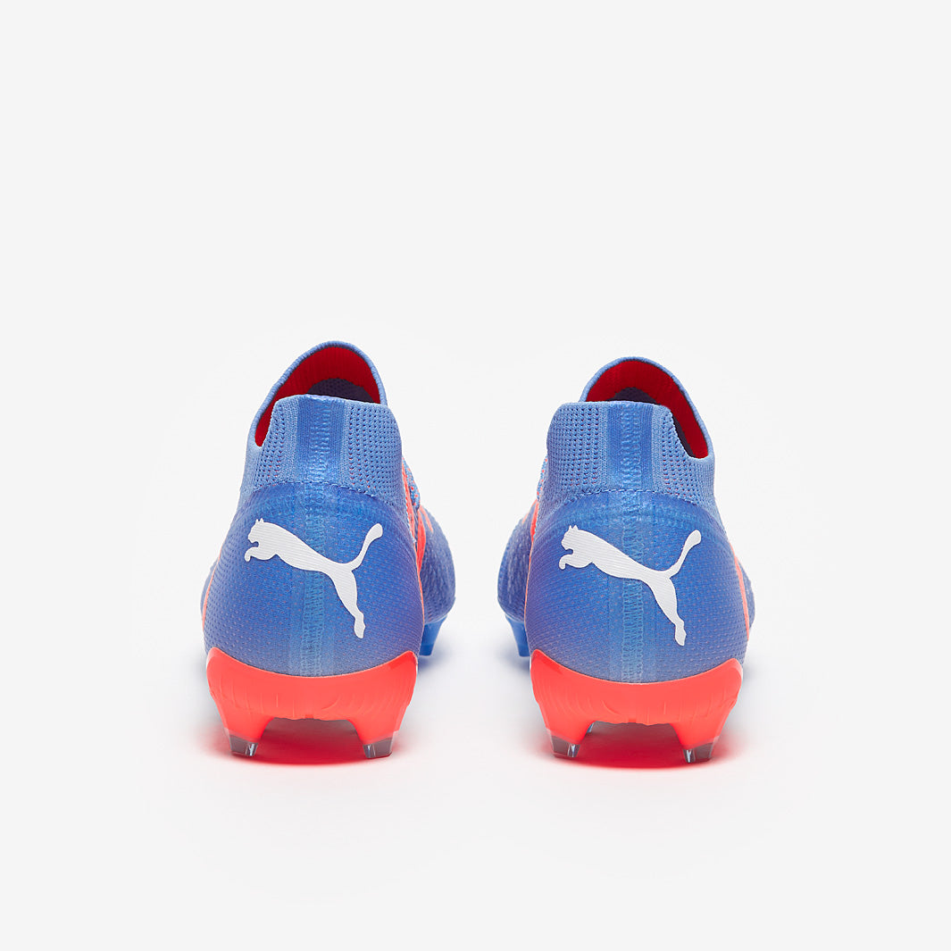 Puma Future Ultimate FG/AG Football Boots Blue Glimmer/White/Ultra Orange