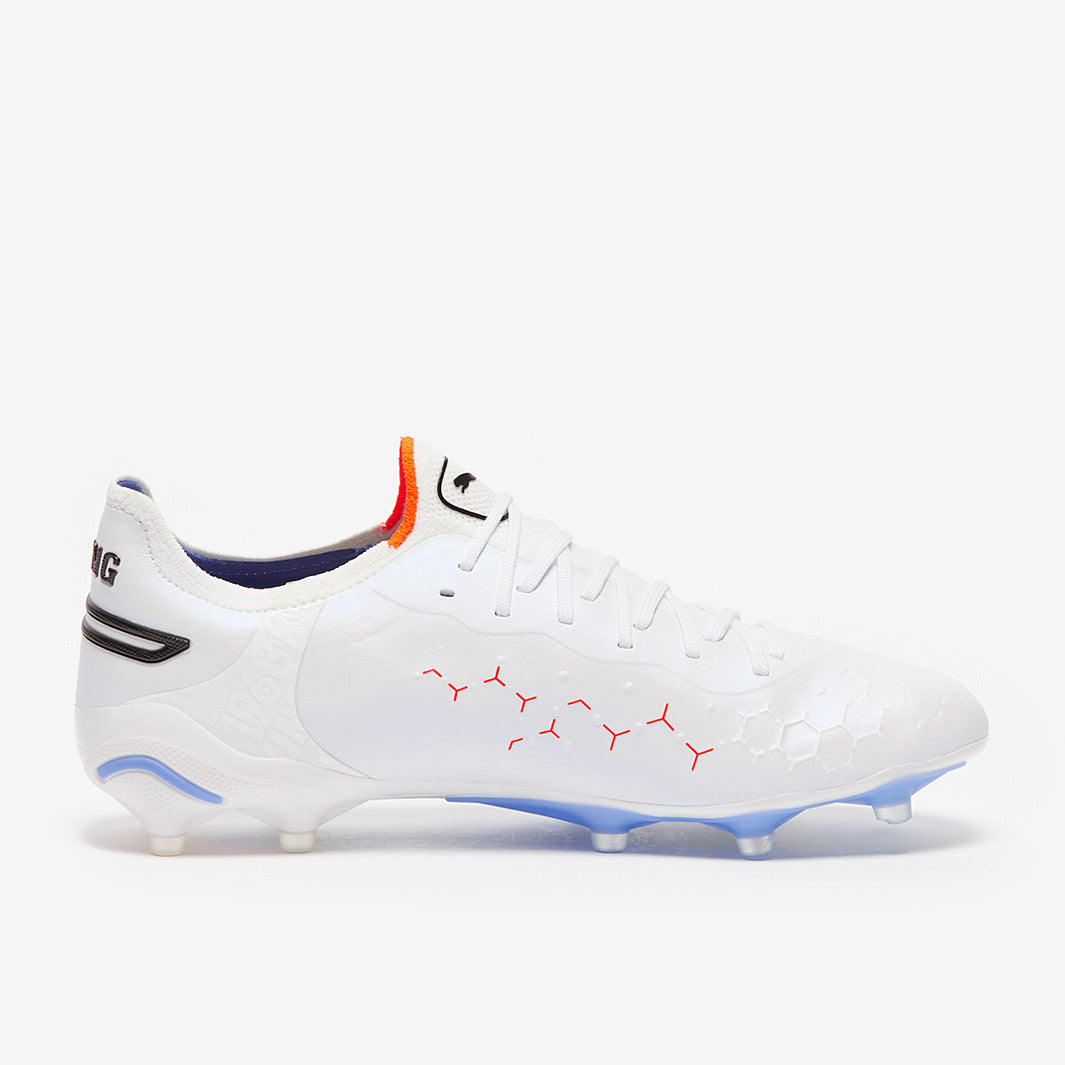 Puma King Ultimate FG/AG Football Boots Puma White/Puma Black/Blue Glimmer/Puma Ultra Orange