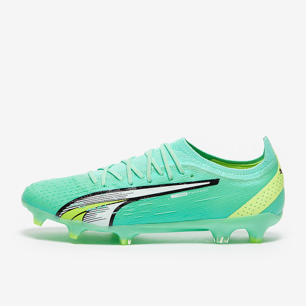 Puma Ultra Ultimate FG/AG Football Boots Electric Peppermint/Puma White/Fast Yellow