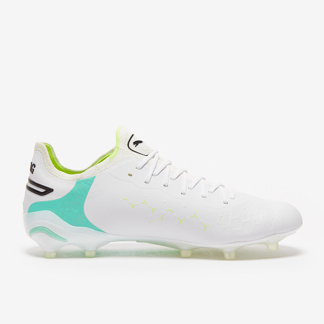Puma King Ultimate FG/AG Football Boots Puma White/Puma Black/Fast Yellow/Electric Peppermint