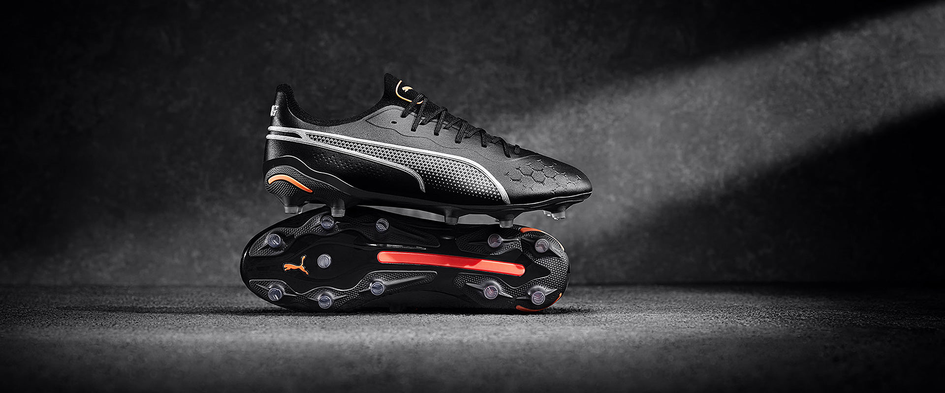 Puma King Ultimate FG/AG Football Boots Puma Black/Silver/Puma Ultra Orange