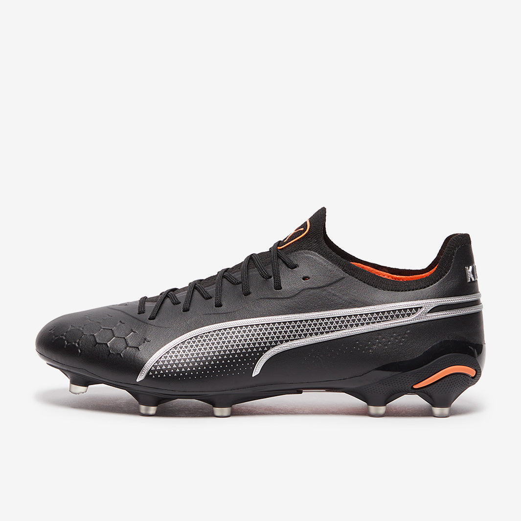 Puma King Ultimate FG/AG Football Boots Puma Black/Silver/Puma Ultra Orange