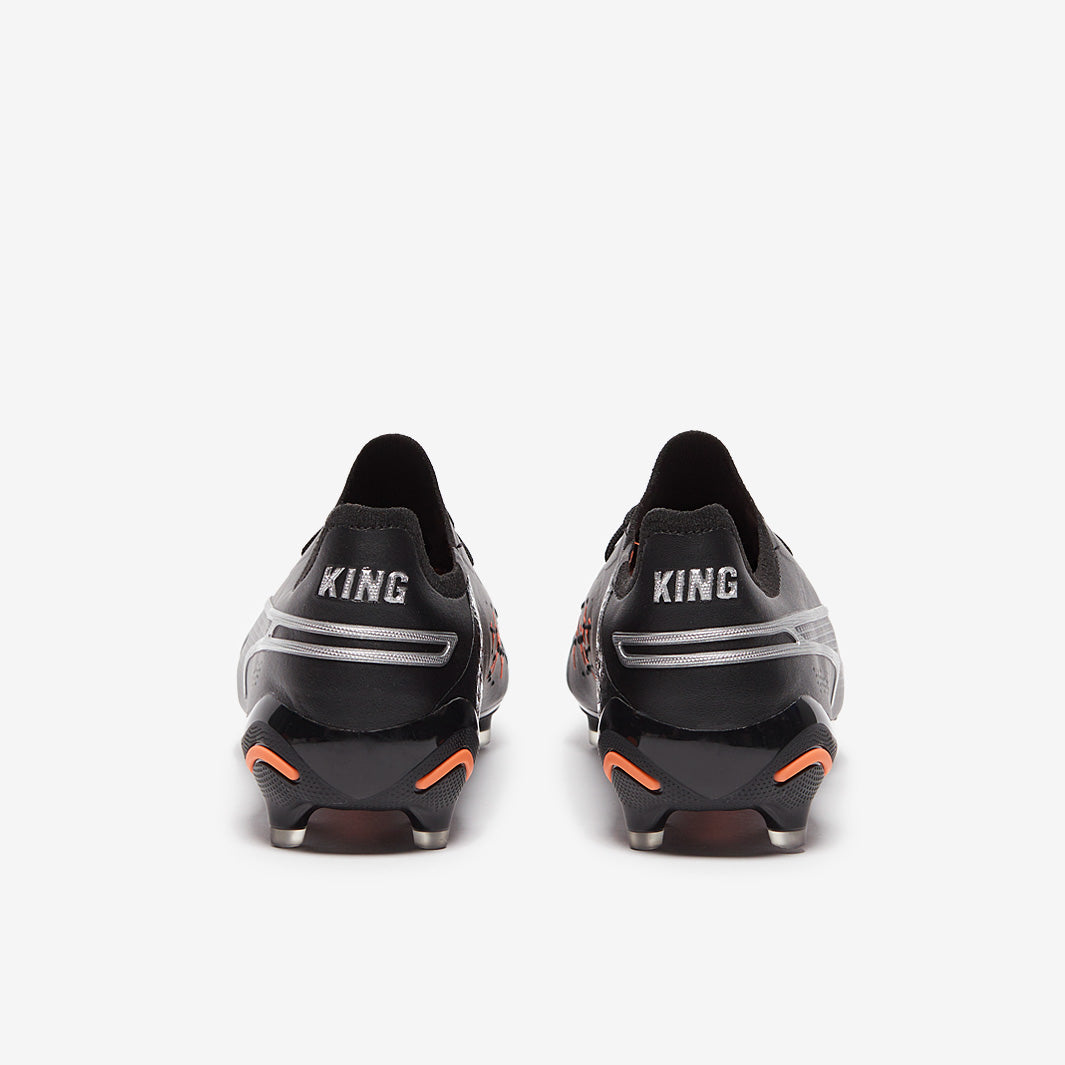 Puma King Ultimate FG/AG Football Boots Puma Black/Silver/Puma Ultra Orange