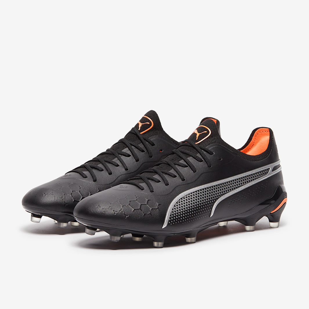 Puma King Ultimate FG/AG Football Boots Puma Black/Silver/Puma Ultra Orange