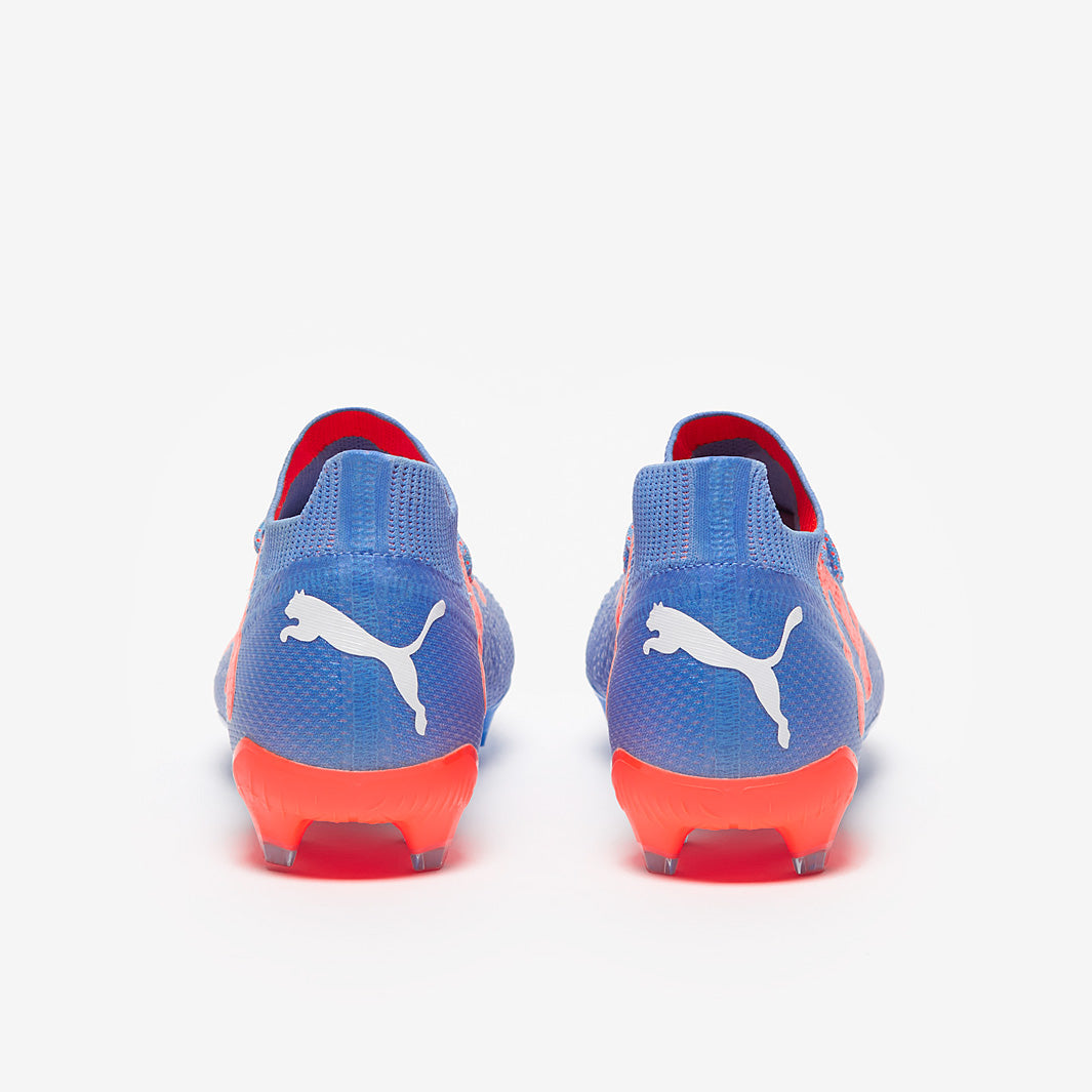 Puma Women's Future Ultimate FG/AG Football Boots Blue Glimmer/Puma White/Puma Ultra Orange