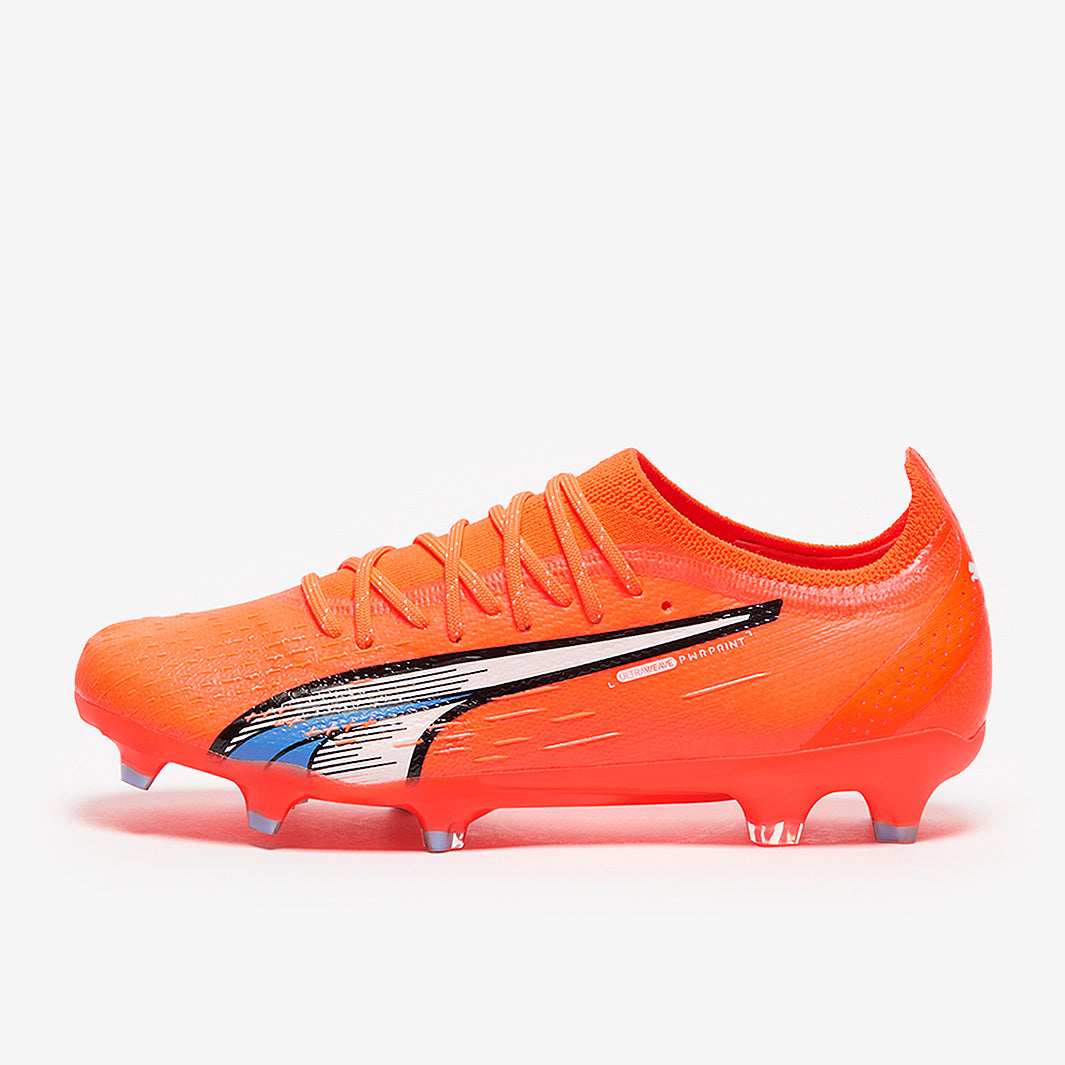 Puma Women's Ultra Ultimate FG/AG Football Boots Puma Ultra Orange/Puma White/Blue Glimmer