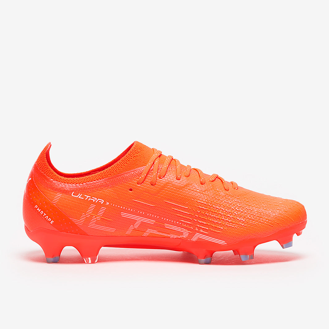 Puma Women's Ultra Ultimate FG/AG Football Boots Puma Ultra Orange/Puma White/Blue Glimmer