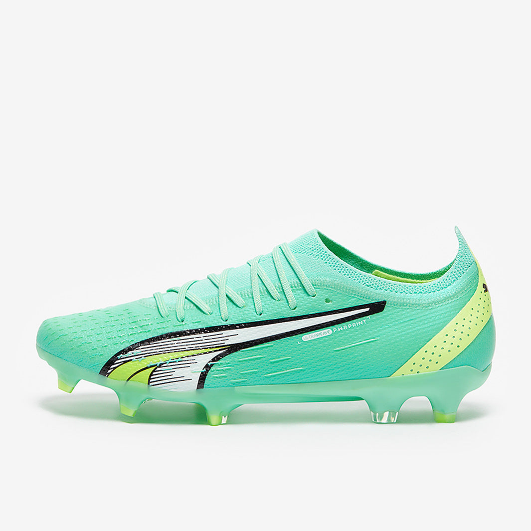 Puma Women's Ultra Ultimate FG/AG Football Boots Electric Peppermint/Puma White/Fast Yellow