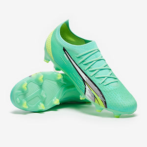 Puma Women's Ultra Ultimate FG/AG Football Boots Electric Peppermint/Puma White/Fast Yellow