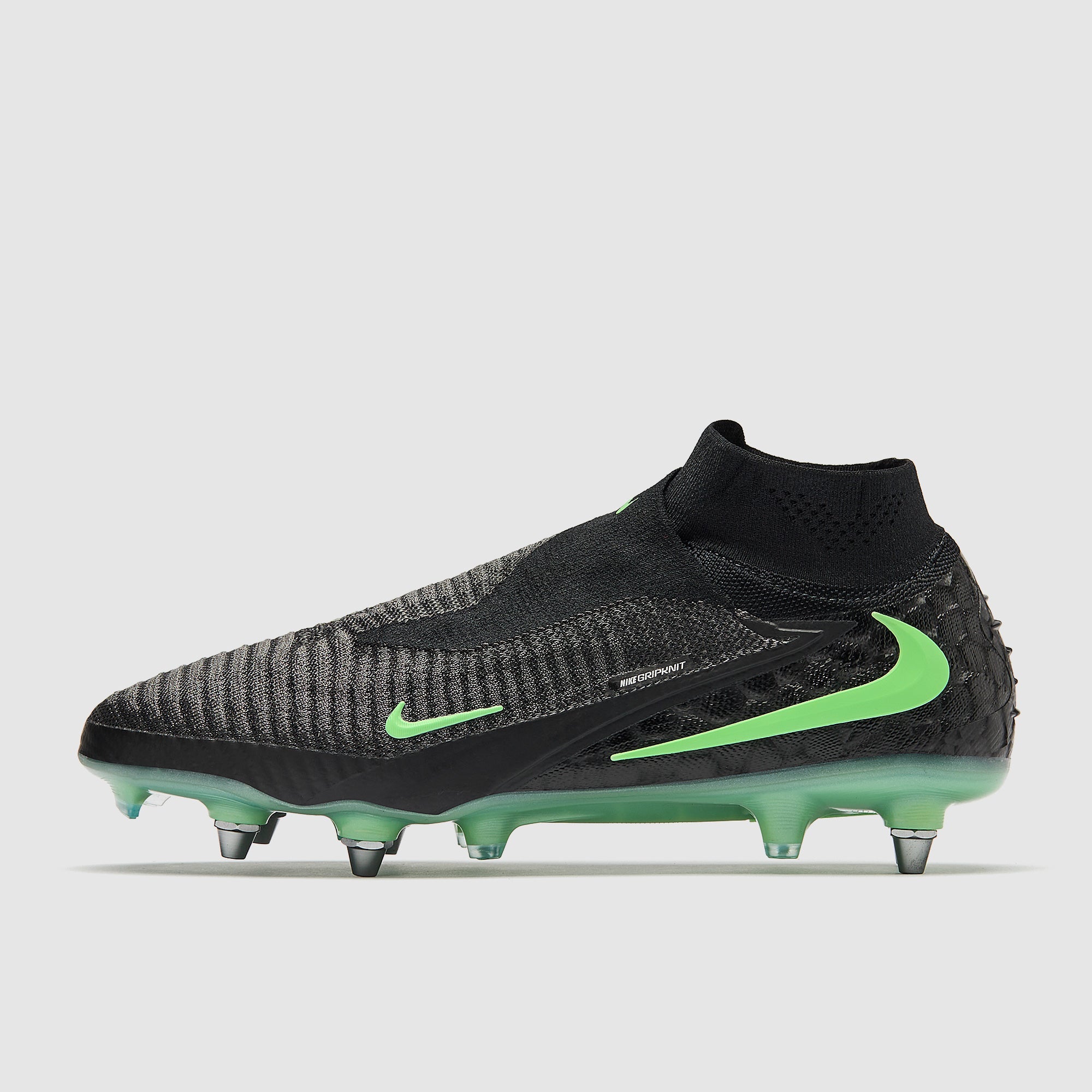 Nike Phantom 6 Elite High SG-Pro Player Edition Football Boots Black/Illusion Green