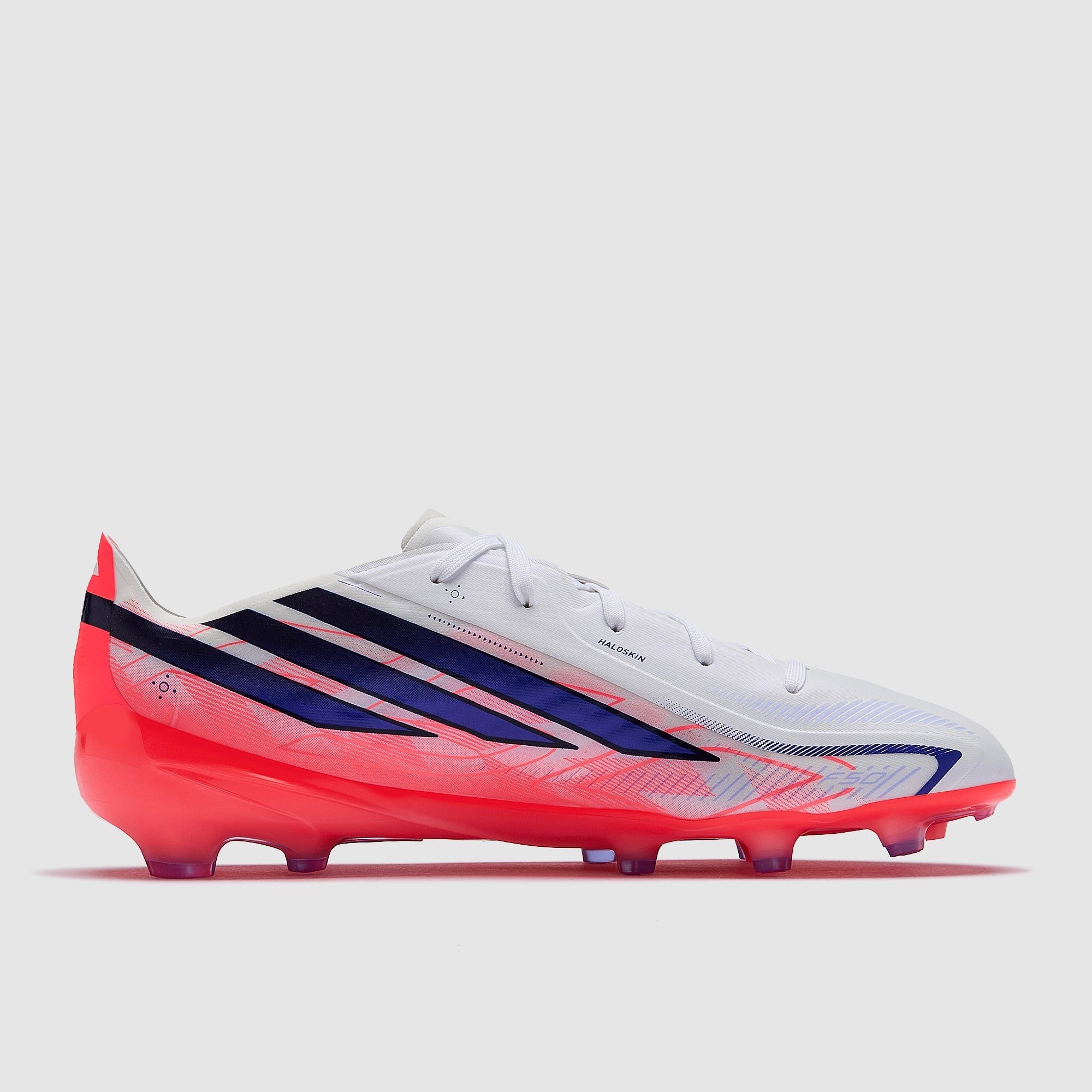 Adidas Kids F50 Hyperfast Elite FG Football Boots Ftwr White/Solar Purple/Solar Turbo